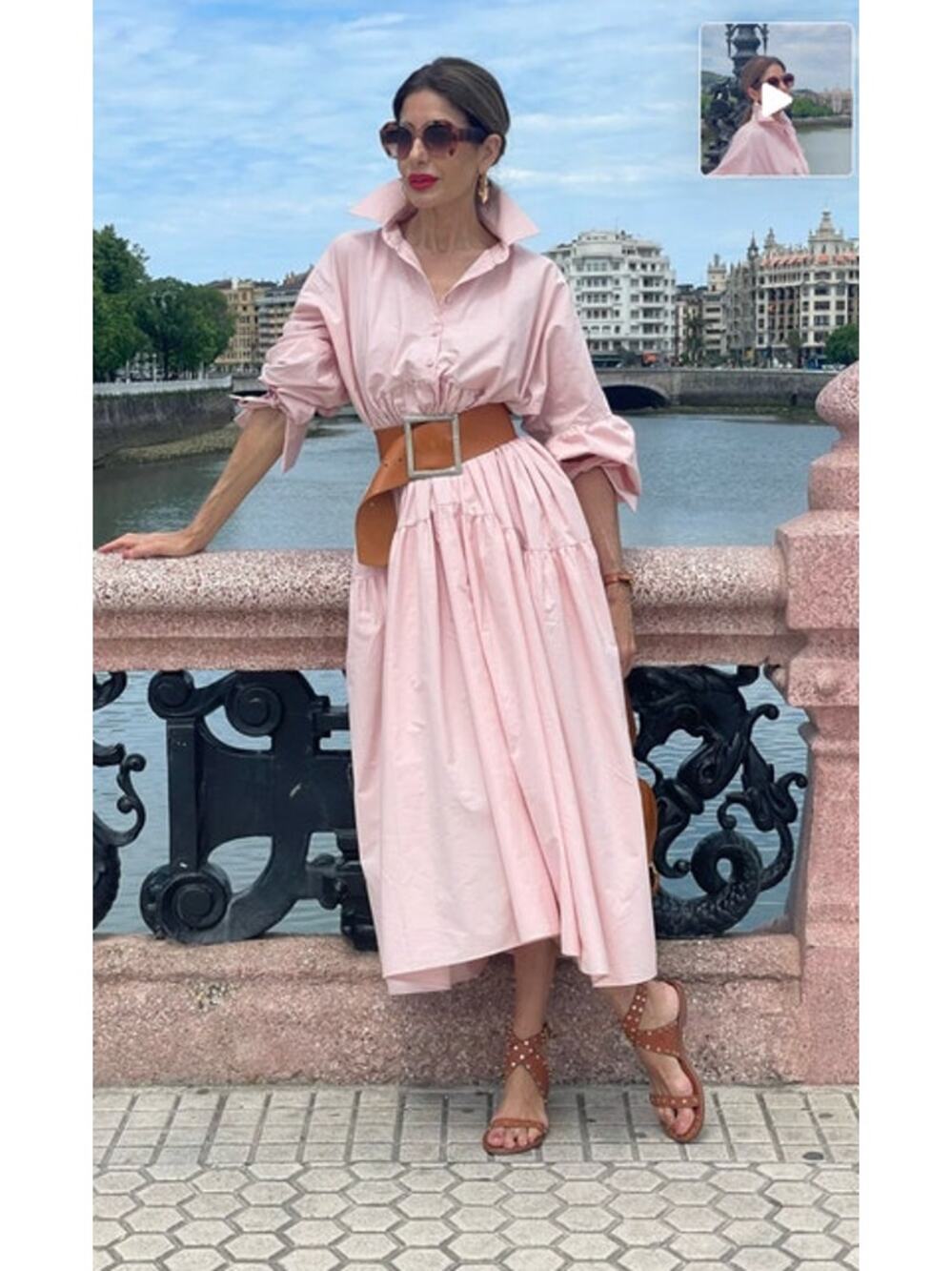 MARIELLE ALMELO Stokkelaar OS S M L Charlotte Pink Midi Dress Puff Sleeve NWT